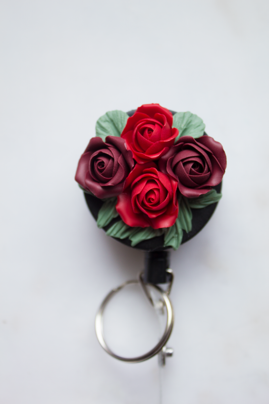 Red/Burgundy hues Rose bouquet